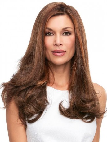 Top Full 18 Elite Remy Human Hair Piece Mono Top by Jon Renau